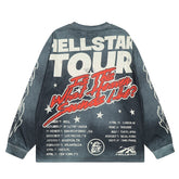 Hellstar Long Sleeve Shirts Hip-hop loose oversize